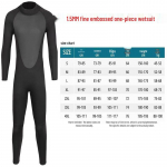 3MM Unisex K&uuml;lmakindel Sukeldumiskost&uuml;&uuml;m Peene Reljeefiga - &Uuml;heosaline Surfi-, Sukeldumis- ja Meduusikaitse Kost&uuml;&uuml;m L 58-68kg