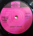 7-tolline plaat PEBBLES & BAMM-BAMM - Issi (Mama) 7N25382 PYE International 1965 UK Pop Kasutatud