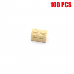 100 tk 1x2 punktiga linna seina tellised MOC maja ehitusplokid tarvikud osad &uuml;hilduvad 98283 harivad DIY laste m&auml;nguasjad