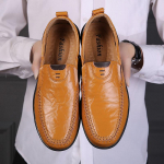 Meeste nahast kingad K&auml;sitsi valmistatud mokassiinid Meeste mugavad nahast lamedad kingad Pehmest nahast kingad 38-47 38