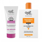 Chemist at Play Anti-Aging Body Lotion with 4% Retinol, Niacinamide & Zemea 200ml + Exfoliating Body Wash with Ceramides, 236ml