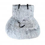 Koera Autos&otilde;iduiste Pehme Pestav Lemmiklooma T&otilde;stes&otilde;iduiste Turvarihmaga Pl&uuml;&uuml;sist Samet Kutsika Autos&otilde;idu Reisikandekott Voodi V&auml;ikestele Keskmistele Suurtele Koertele M helehall v&auml;rv