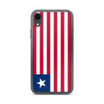 Coque pour iPhone - PIXELFORMA - iPhone XR - Drapeau du Liberia - Silikoonist supp - Kaitse t&auml;ielik