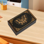 Wooden Box Card Case Cards Holder Collectible Trinket s Storage Butterfly
