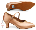 Naiste saalitantsu ladina tantsukingad naiste satiinist kinnise ninaga salsa tango valsi tantsukingad &otilde;huke konts 5,5 cm/6,5 cm/7,5 cm 34 brown