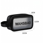 Veekindel kosmeetikakott, kaasaskantav suure mahutavusega l&auml;bipaistev pesukott reisimiseks PVC puhastuskosmeetika hoiustamiskott PU ujumiskott