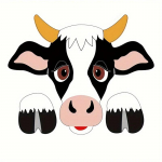 3D Lehma Aia Piiluja Dekoratsioon Armas Piiluja Taluloom Hoovi Kaunistus PVC Aia Ornament, Rustikaalne Talumaja V&auml;lisdekoratsioon valge