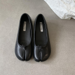 Mood Bailamos T&auml;iesti Uued Split-varvastega Balleriinad Tabi Ninja Naiste Vabaajajalatsid Naine Slip-on Mokassiinid Pehme Tald Mokassiinid Mujer 38 must