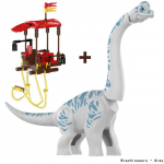 MOC Juuraajastu Dinosaurus Maailm Dino Park Suur Brachiosaurus Mudel Ehitusklotsid DIY Dinosaurus Figuurid Klotsid M&auml;nguasjad Lastele Kingitused