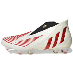 adidas Predator Edge+ FG Off White Vivid Red Meeste Tennised Kuld-Metallik GV7384 43⅓
