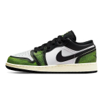 Air Jordan 1 Low SE GS Wear-Away - Electric Green Laste tossud Valge Must Seil DO8244-003 40