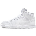 Air Jordan 1 Mid Triple White Meeste Tossud 554724-136 45