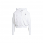 Adidas ZNE. Seeria Logo Paeluga Kapuutsiga Jakk Naiste Kapuutsiga Valge IN5133 XL