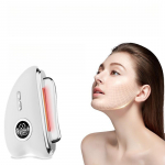 Elektriline kraapimisinstrument V-kujulise n&auml;o t&otilde;stmiseks, massaaž, EMS mikro-vool, foton, kuumkompress, iluinstrument, kraapimislaud valge