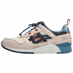 KEBOZ x mita x ASICS Gel Lyte 3 OG Taito Unisex tossud Kreemjas Mandlipruun Sinine 1201B030-700 42.5