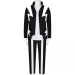 Anime My Hero Academia Cosplay Kost&uuml;&uuml;m Kaminari Denki L&uuml;hikesed Parukad Juukseni Must &Uuml;htlane &Uuml;likond Halloweeni J&otilde;ulupeo R&otilde;ivas L