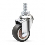 5 tk 1,5 /2 varrega p&ouml;&ouml;rlevad rattad M8 x 15 mm keermestatud varrega kummist rattad m&uuml;ravabad m&ouml;&ouml;bli rattad, asendus beebivoodi lauariiulile 2inch A