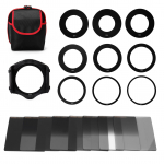 Ruudukujuline neutraalse tiheduse (ND) filtri komplekt ND2+4+8+16 filtrite komplekt koos r&otilde;ngasadapteri ja filtrihoidjaga Kaamerafotograafia mitmev&auml;rviline
