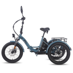 FAFREES F20 Mate Electric Cargo Tricycle 500W Motor, 48V 21Ah Battery, Hydraulic parking brakes, 30KM/H Speed, 80-90KM Range E-Bike 48V 21Ah sinine