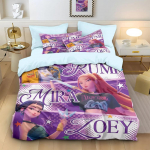 3-osaline multifilmitr&uuml;kiga t&auml;idiseta tekikottide komplekt, mitu suurust, magamistuba, &uuml;hiselamu, pehme ja masinpestav 135x200cm-EU-Single&set