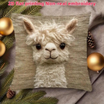 2 TK Moodne Vintage Alpaka S&otilde;brad Kahepoolse Tr&uuml;kiga Lukuga Padjap&uuml;&uuml;r 45*45CM-1PC