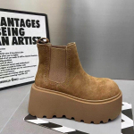 Platvormiga Madalad Suede Pahkluuni Lumesaapad Naiste Talvised Soojad Puuvillased K&otilde;rge Kontsaga Kingad 2025 Trend Chelsea Mood Jalutusk&auml;igu Botas Mujer 40