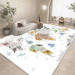 Loomadega Maailmakaardi Vaip Magamistuppa Elutuppa Kodu Diivanile Laste Magamistuppa Lastele Suur P&otilde;randamatt Kingitused Kodu Kaunistus Vaip 80X120CM
