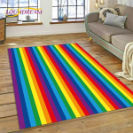 Vikerkaarev&auml;rviline illusiooniga multikavaip magamistuppa, elutuppa, koju, diivanikaunistuseks, laste m&auml;ngudeks, suur dekoratiivne p&otilde;randamatt, kingitus 40x60cm( 15x23in )
