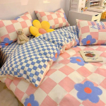 Ins Lihtsa Stiili Tekikoti Komplekt Padjap&uuml;&uuml;ridega Lame Voodilina Ilma Tekita Hall Poisid T&uuml;drukud Voodipesukomplekt &Uuml;hekohaline Kahekohaline Voodipesu Twin 3pcs for 1m bed&set