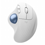 Logitech ERGO M575S juhtmevaba juhtkuuliga hiir (Uuendatud vaikne) p&auml;rl valge v&auml;rv