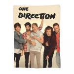 One-Direction Rock 1D Kombinatsioon Tekikate Kohev Visketekk Suvine Konditsioneer Personaalne Pehme Soe Voodikate 30x40in