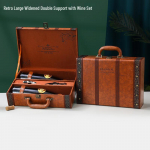 Taozhi Retro Nahast Kahekordne Veinipudeli Kingikarp