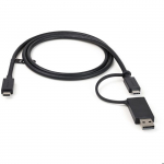 USB C kaabel - Startech - USBCCADP - Must - 1 m - 10000 Mbit/s