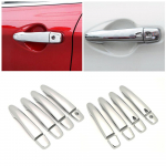 Nissan Pulsar C13 2015-2018 auto v&auml;lisilme Modifitseerige kroomitud uksek&auml;epideme katte kaunistuse trimmikaitse 2 Smart Button