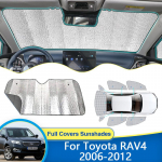 For Toyota RAV4 Vanguard XA30 2006~2012 T&auml;ielikud p&auml;ikesevarjud p&auml;ikesevari UV-kaitse Esiklaasid Akende sisemused Autovisiir Rear Windshield
