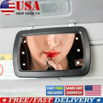 LED LIghted car sun visor vanity mirror clip on Sun-shade Makeup Light universal