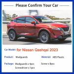 Nissan Qashqai J12 Tarvikud 2024 Porikaitse T&auml;iendus Pritsmekaitse Eesmised Tagumised Rattad Poritiib Poriklapiga Autode Kujundus