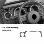 For Ford Mustang 2005-2009 Soft Suede Fabic Car trument Screen Panel Left Air Outlet Trim Frame Interior&nbsp;Decoration Sticker must