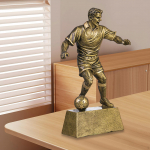 Jalgpalluri Kuju Dekoratiivne Figuriin Kogutav Laua Ornament Troph&eacute;e Auhind Lauale Style A