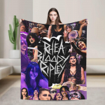 Rhea Ripley Tekk Kvaliteetne Soe Pehme Visketekk Talvine Reisimine Kontor Kodu Dekoor Muster Voodikate 30x40in