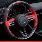 Hand-Stitched Non-slip Leather Sports style Car Steering Wheel Cover For Mazda CX-30 CX30 Mazda 3 Axela - style 2