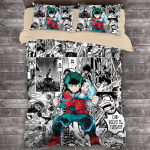 Populaarne anime Minu kangelane Akadeemia Tekikate Komplekt HD Tekikate Laste Voodipesu Komplektid Voodipesu Magamistoa Dekoor EU Single(135*200cm)3pcs