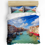 Santa Maria Della Salute Kirik Veneetsia Itaalia Tekikate Voodi Voodipesu Komplekt Kodu Tekikate Padjap&uuml;&uuml;rid Voodipesu Komplekt Ilma Linalita EU single(135x200cm)