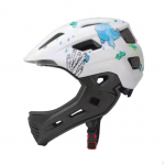 Children's Helmet, Full-face Accessories, Cycling Equipment, Portable Bike Blue and White