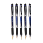 Uni-Ball UM-153S Gel Impact 1.0 mm Sinise tindiga geelpliiatsid, 5 tk pakis, kontorisse, koju ja kooli kirjutamiseks