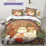 Multikakujutisega Voodipesu Tekikomplekt Tekikate Padjap&uuml;&uuml;r Kodu Dekoratsioon S&uuml;nnip&auml;evakingitus (1 * tekikott + 2 * padjap&uuml;&uuml;ri, ilma s&uuml;damikuta) 135x200cm