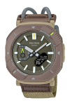 Casio Pro Trek Hiker Line Kell vastupidava ja bioplastist pruun Bluetooth, p&auml;ikeseenergia, ehitus, PRJ-B001B-5JF, Meeste,