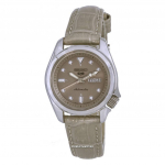 Renoveeritud Seiko 5 Sports Compact Nahk Beež sihver Automaatne SRE005 SRE005K1 SRE005K 100M Naiste k&auml;ekell beež