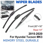 3 tk Hyundai Tucson MK3 2015-2020 jaoks 26 + 16 + 14 Esiosa Tagaosa Kojameeste Labad Tuuleklaas Tuuleklaasi Akna Tarvikud must