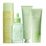 Abib Heartleaf 4-Step Set (Skin Booster 200ml + Capsule Serum 50ml + Calming Tube 75ml + Heartleaf Sun Cream SPF50+ PA++++ 50ml)